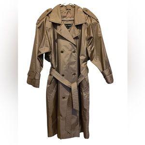 Otello Pelle Trench Coat Size 7/8
